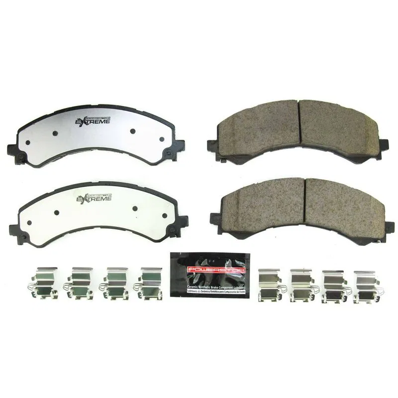 Z36-2405 – POWERSTOP Brake Pad, FMSI Number D2405 Carbon-Fiber Ceramic Brake Pads Set Of 4 With Premium Stainless Ste...
